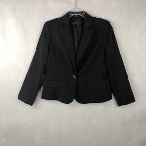 Anne Klein Stretch Suit Jacket Women’s Size 16 Suit Black